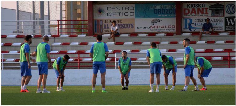 Un momento de un entreno.