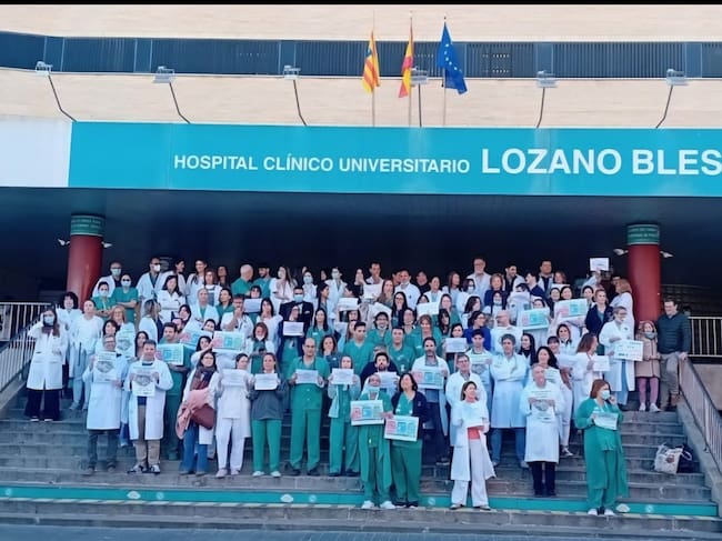 Huelga de médicos Hospital Clínico Lozano Blesa