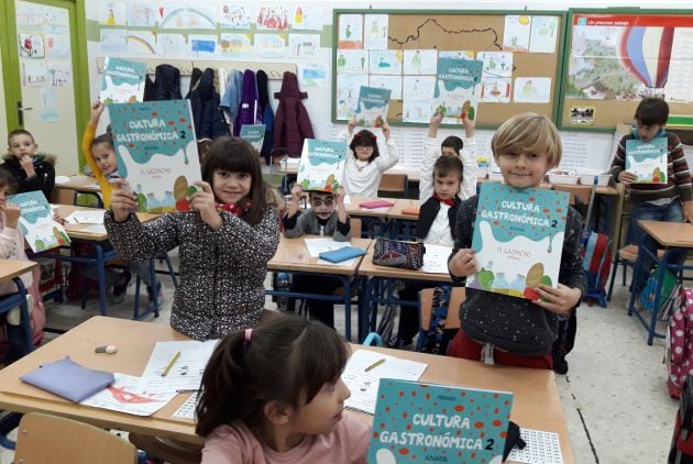 Alumnos del CEIP Aurora Moreno de Gibraleón (Huelva).