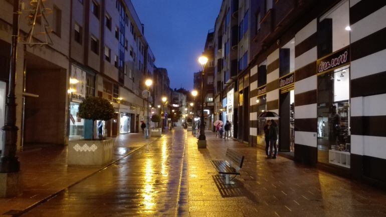 Imagen nocturna de las calles