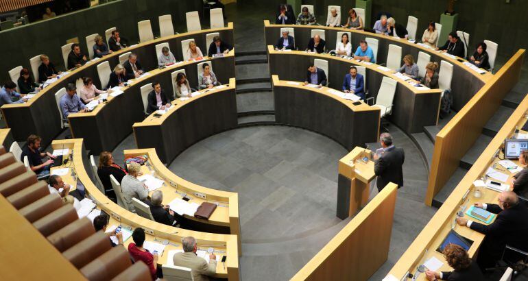 Vista del pleno de las Juntas Generales de Gipuzkoa, en una imagen de archivo.