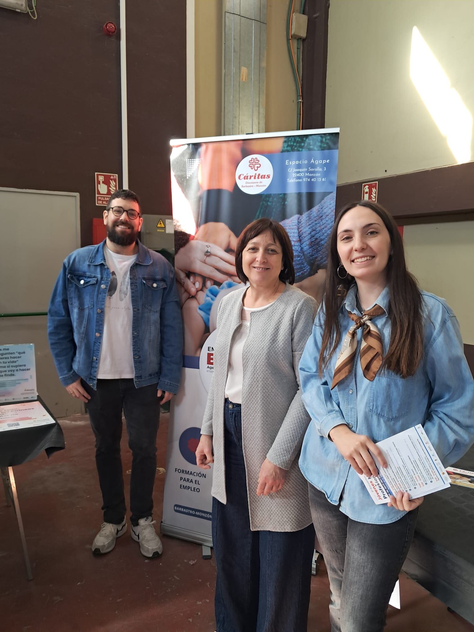 V Encuentro Conócenos Binéfar. Alejandro Aventín, Begoña Mur y Carmen Borobio