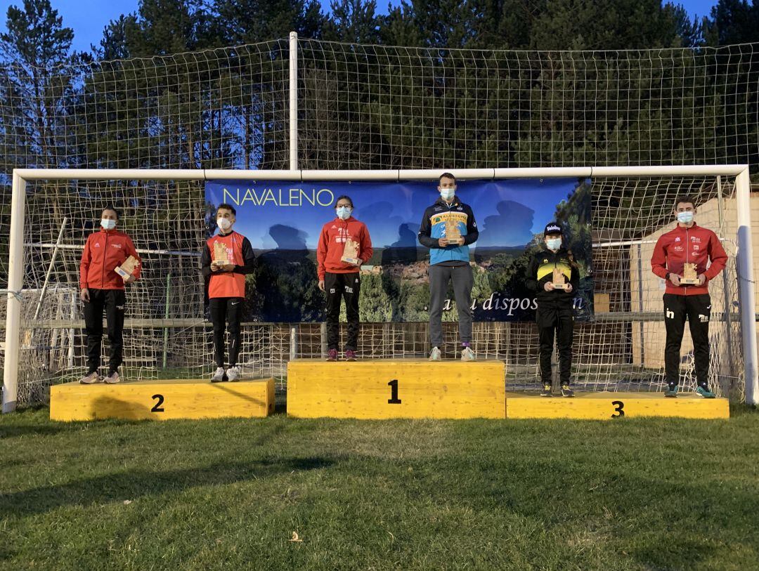 Podio del Duatlón Standard de Navaleno, Campeonato de Castilla y León.