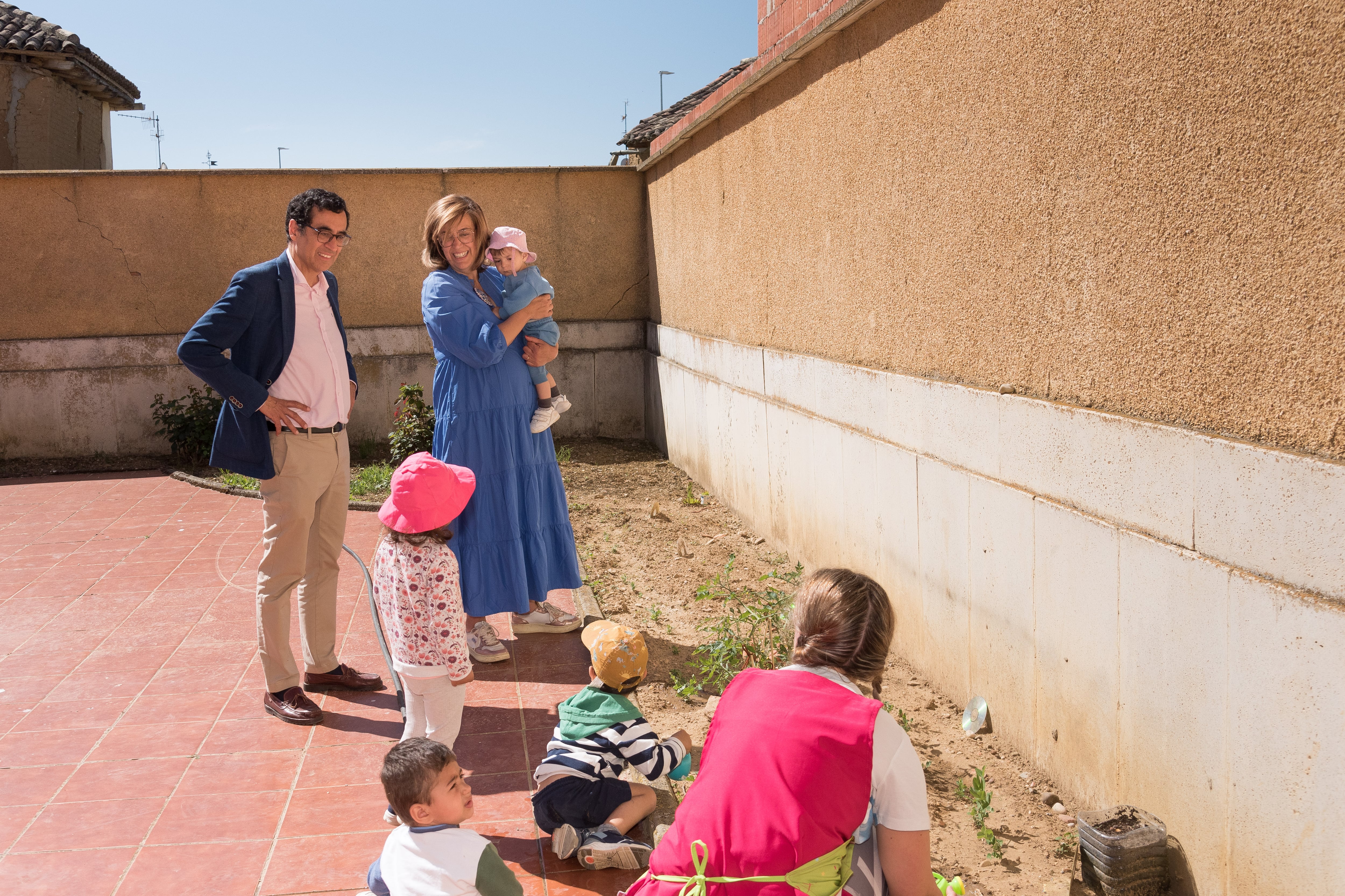 La presidenta de la Diputación de Palencia en Fuentes de Nava