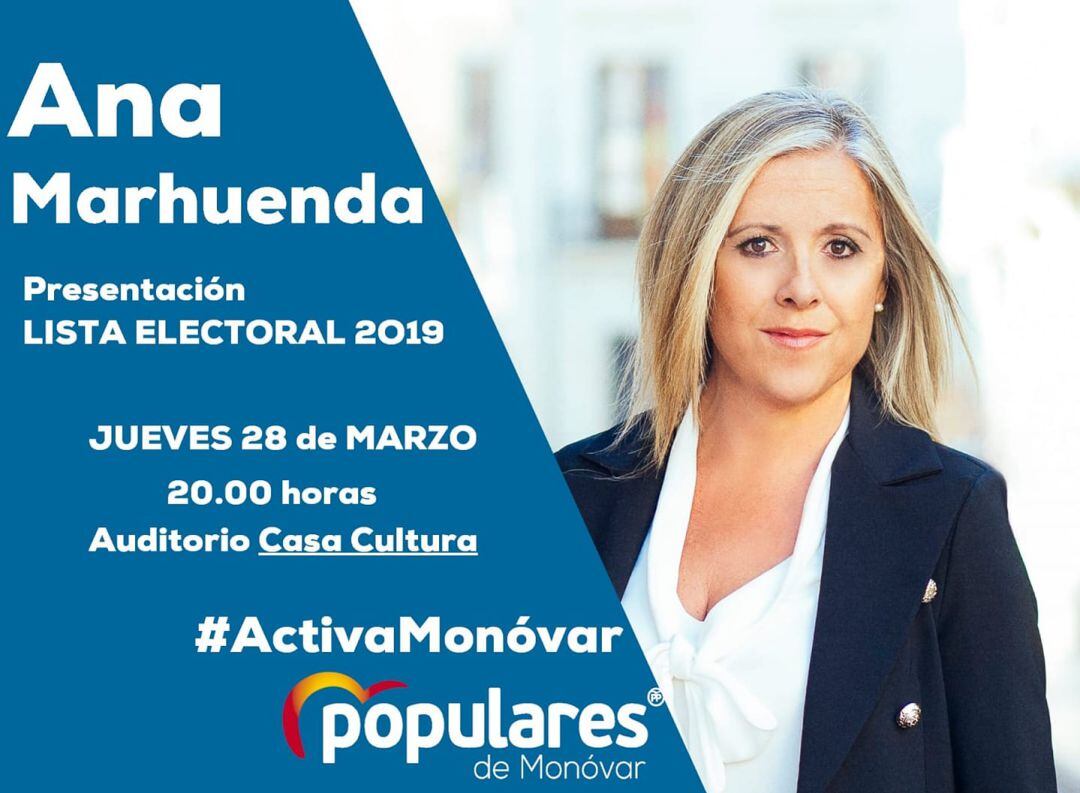 Cartel de presentación de candidatura y lista