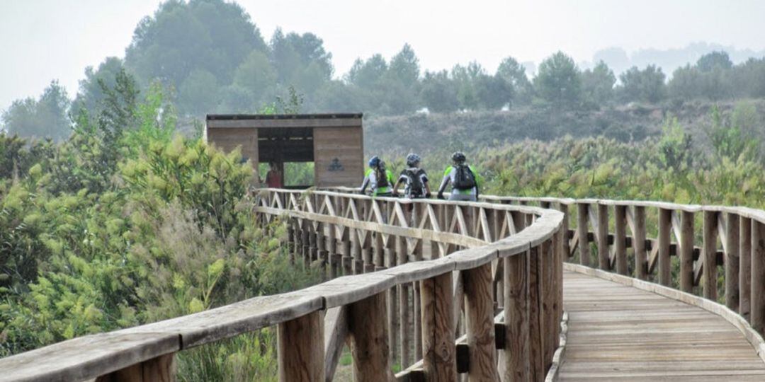 Una de las rutas en bicicleta
