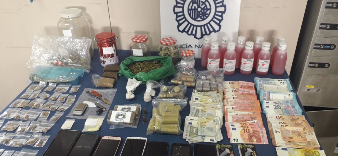 Diez detenidos y seis tipos de droga intervenida en dos narcopisos en San Sebastián de los Reyes 