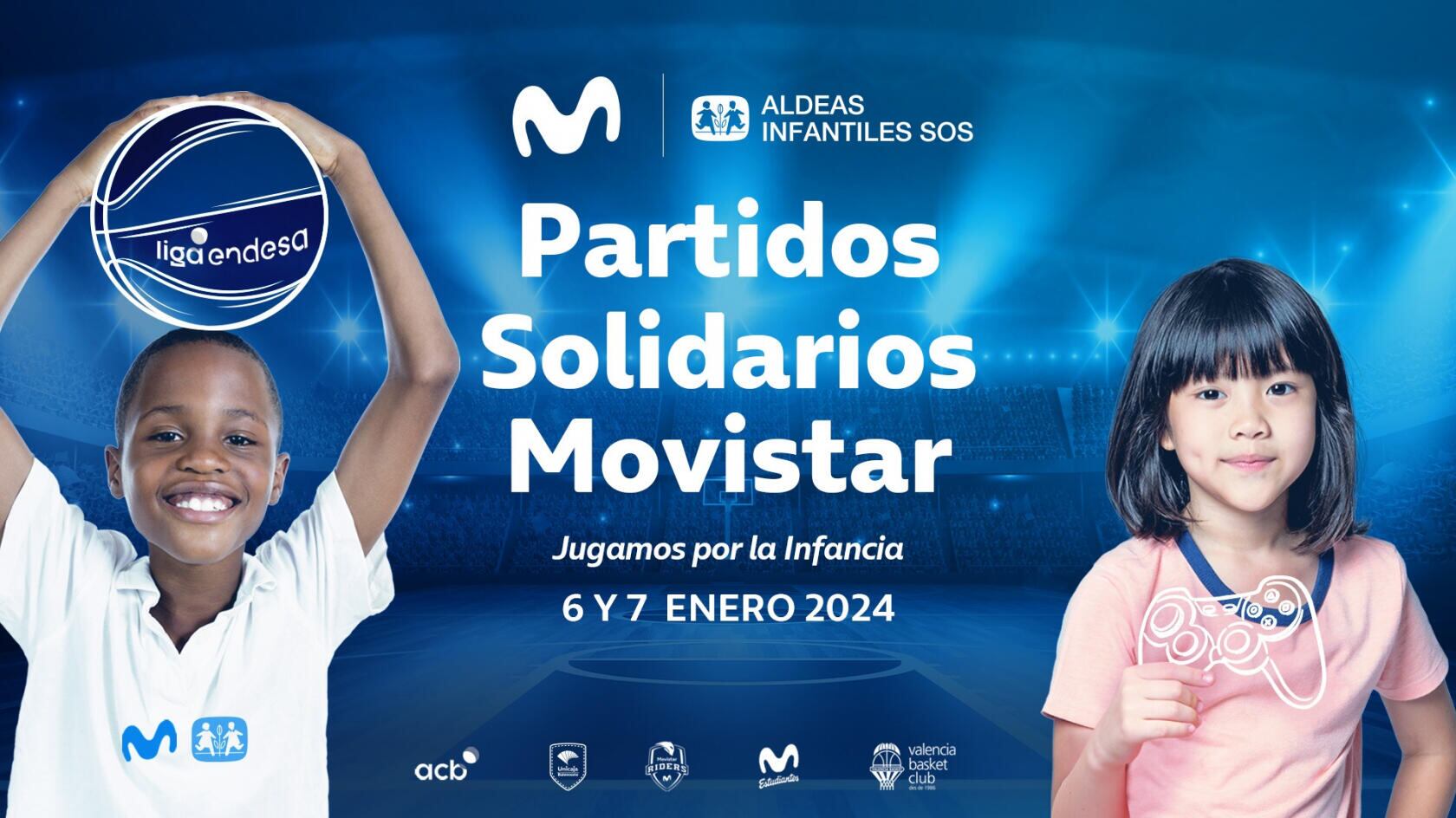 La jornada solidaria de la ACB recaudará este año a favor de Aldeas Infantiles SOS