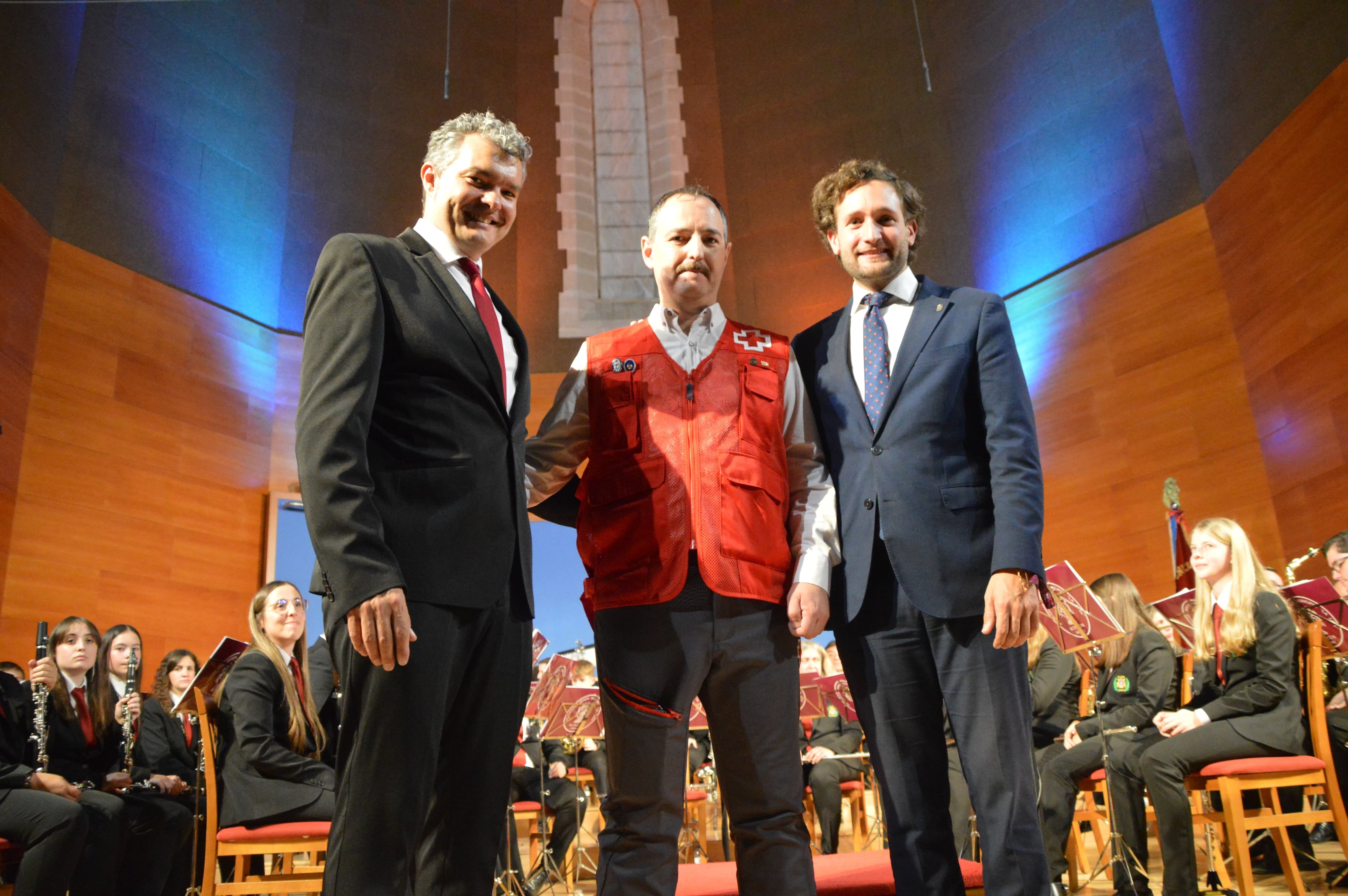 Joaquín Castanera, Tomás Sancho e Isaac Claver. Foto: Ayuntamiento de Monzón