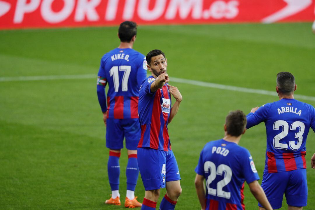 Kike, Paulo, Arbilla y Pozo durante el Eibar-Levante