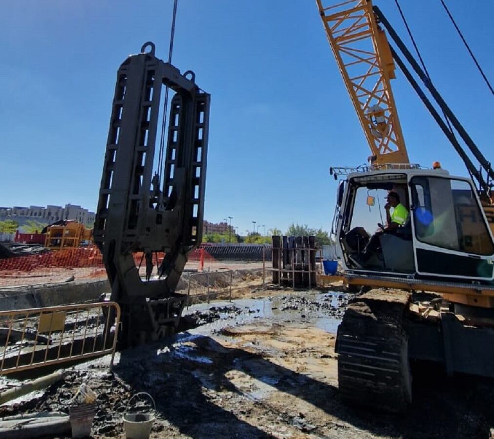 Las obras continúan para conectar El Casar de Getafe con Villaverde Alto