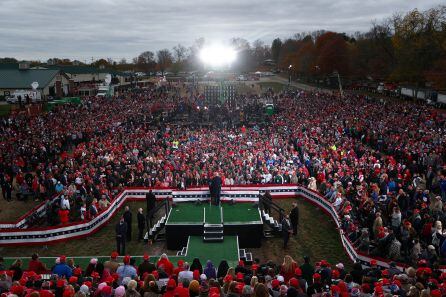 Evento de campaña de Donald Trump en Ohio, uno de los estados clave en estas elecciones