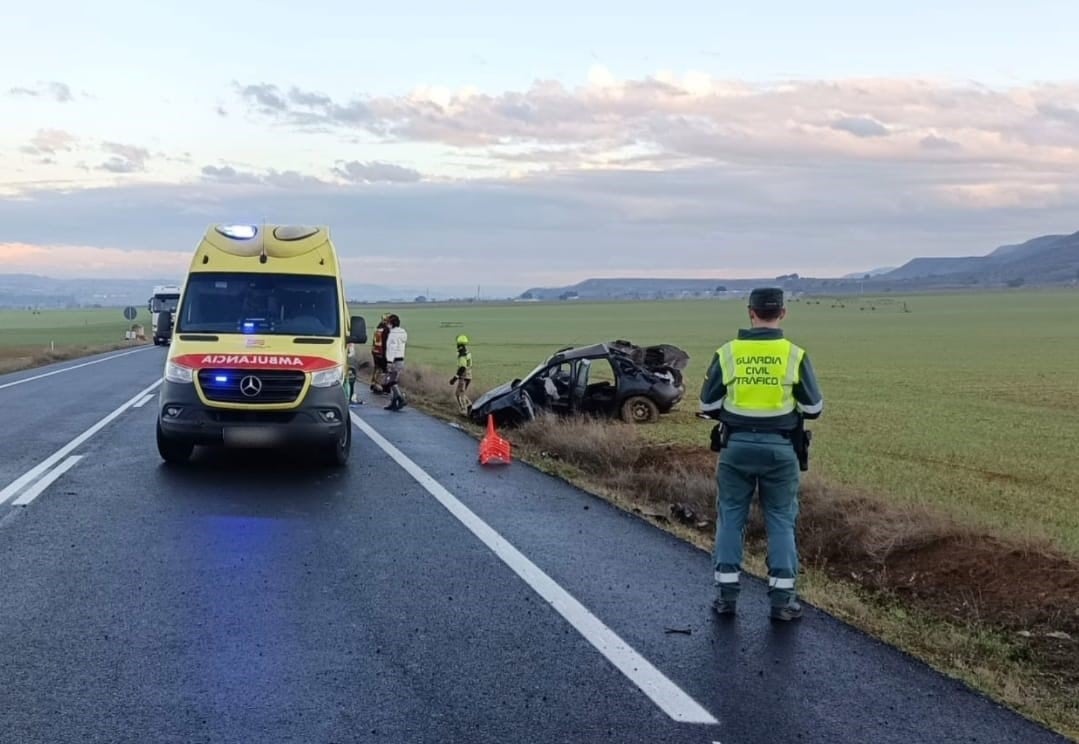 El accidente se ha producido cerca de Velilla de Cinca. Foto: Guardia Civil