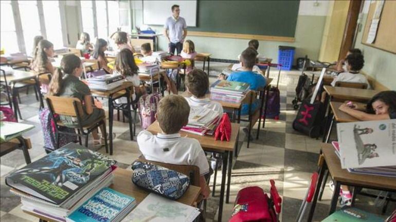 Aula de un centro canario