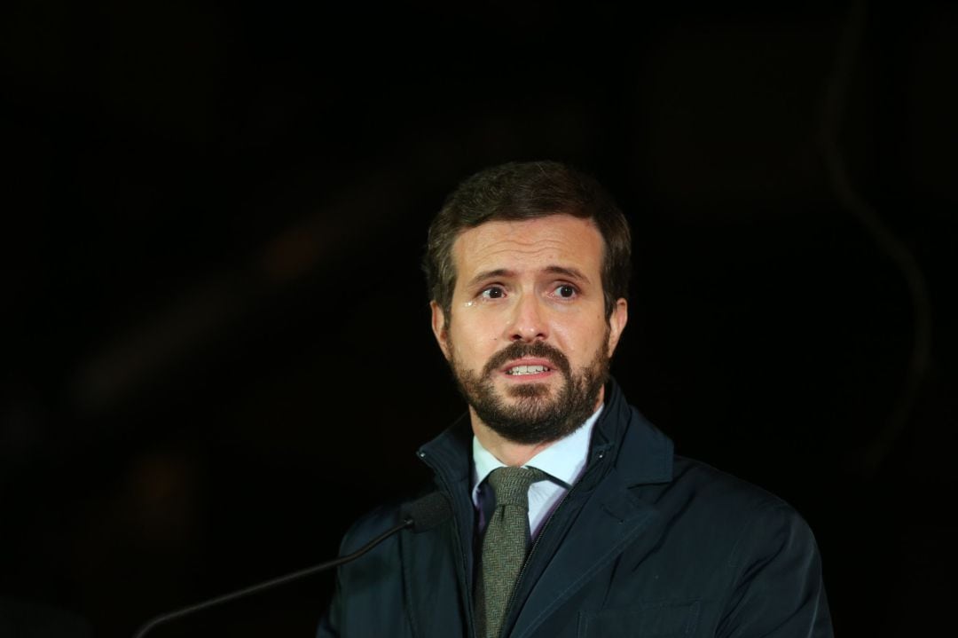 El presidente del Partido Popular, Pablo Casado.