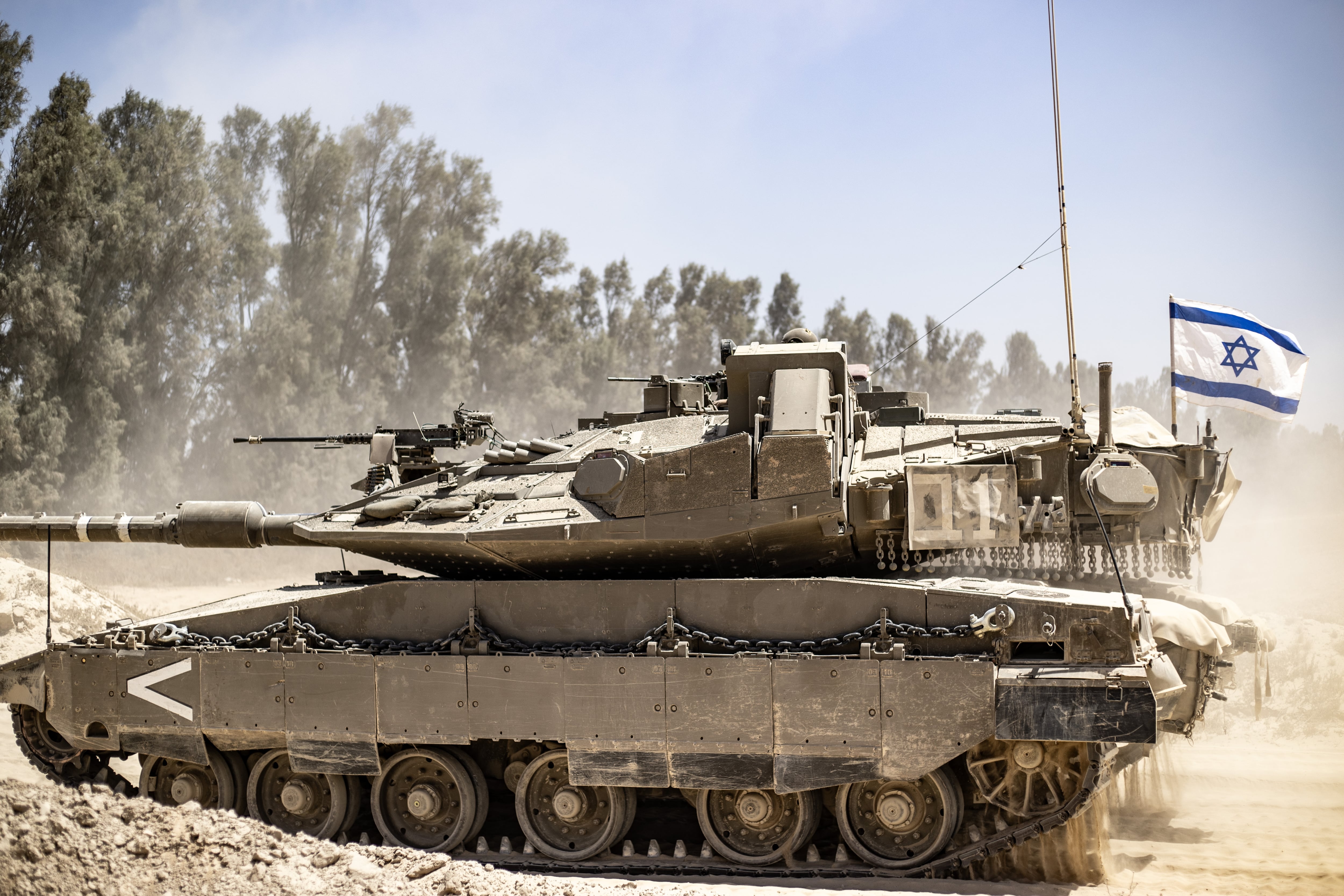 Un tanque de Israel durante la ofensiva sobre Gaza este mes de mayo