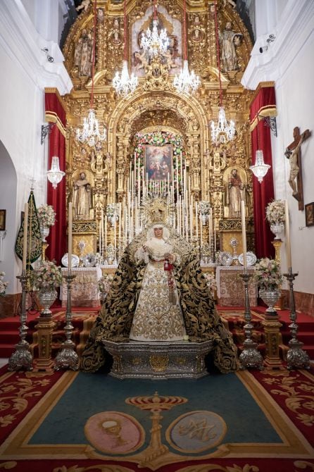 Detalle del retablo central de la Capilla de Los Marineros