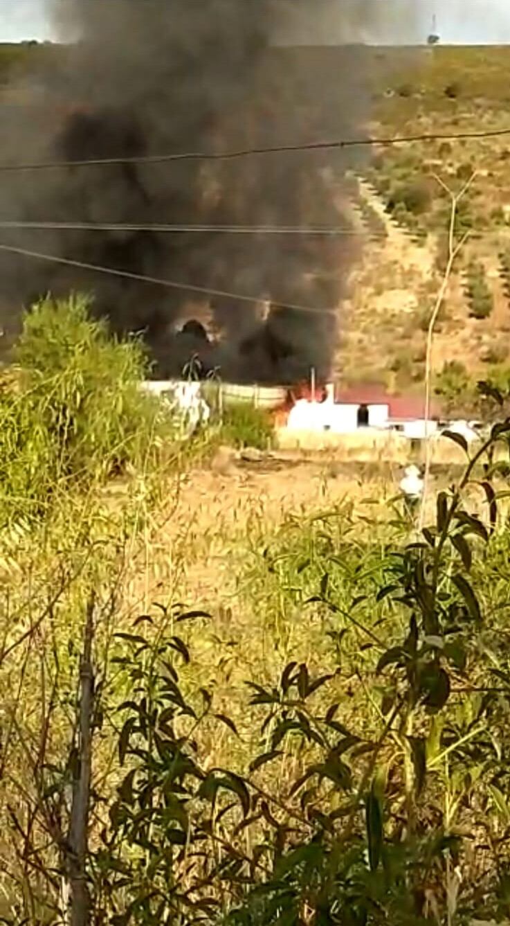 Incendio en el matadero  de La  Nava de Ricomalillo