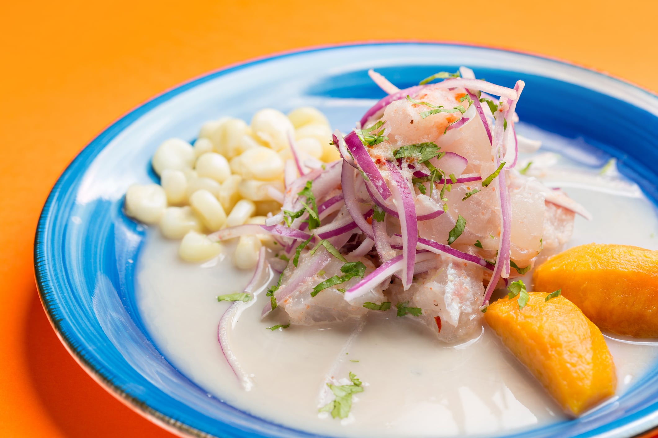 Ceviche peruano.