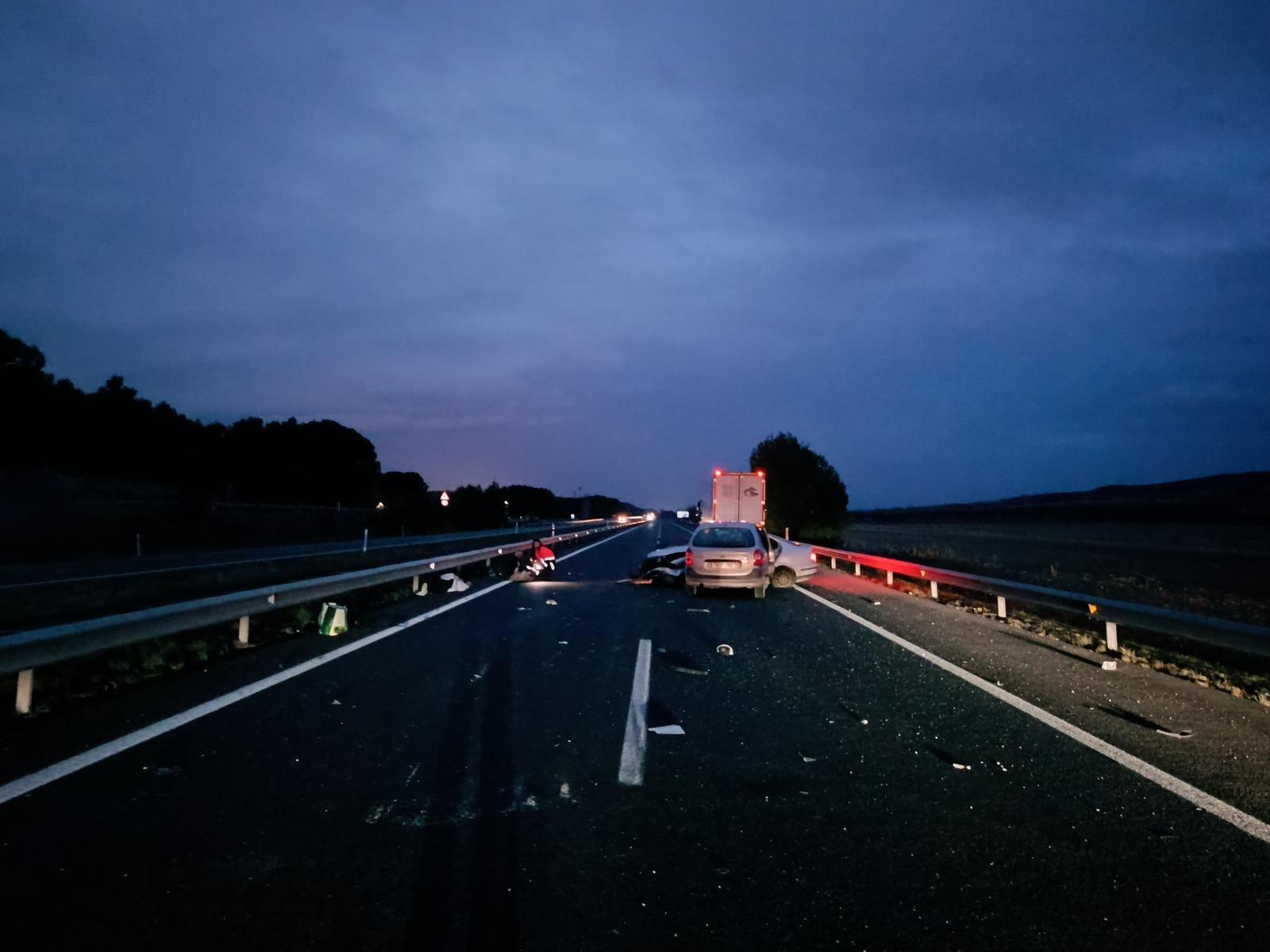 Accidente con un fallecido en la A-23 en Huesca