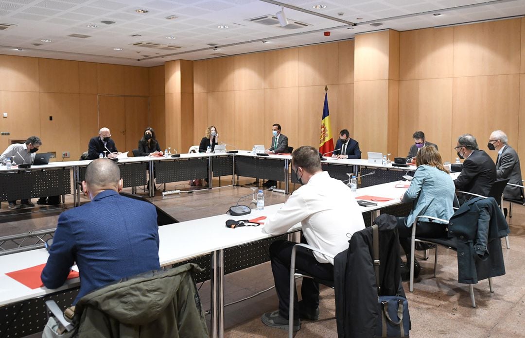 Un moment de la taula nacional de l'habitatge celebrada aquest dilluns.