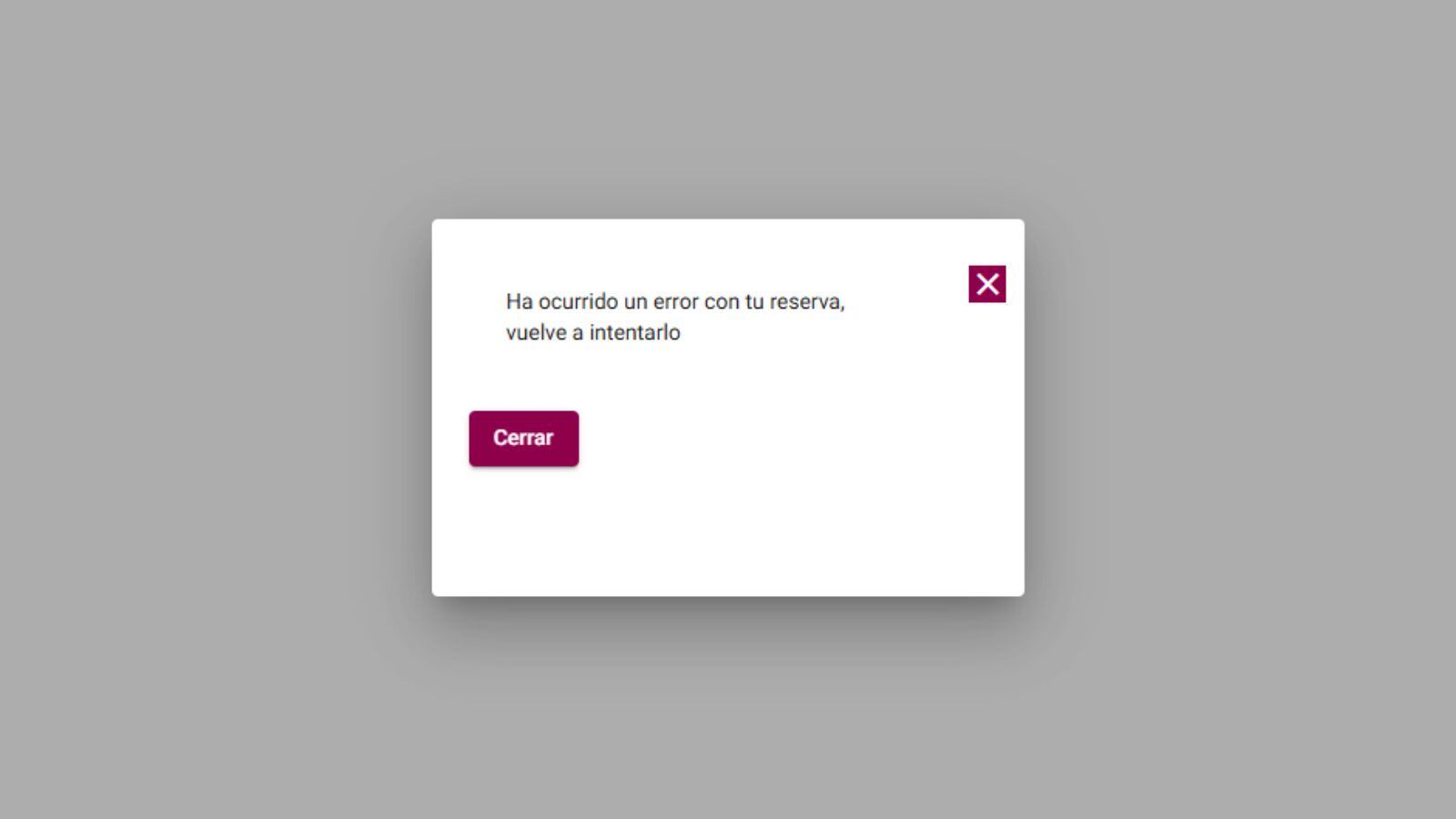 Error que se encontraban los usuarios que querían conseguir invitaciones para algunas de las actividades de la Noche del Patrimonio de Toledo