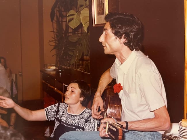 Concha, junto a Manolo Arandilla