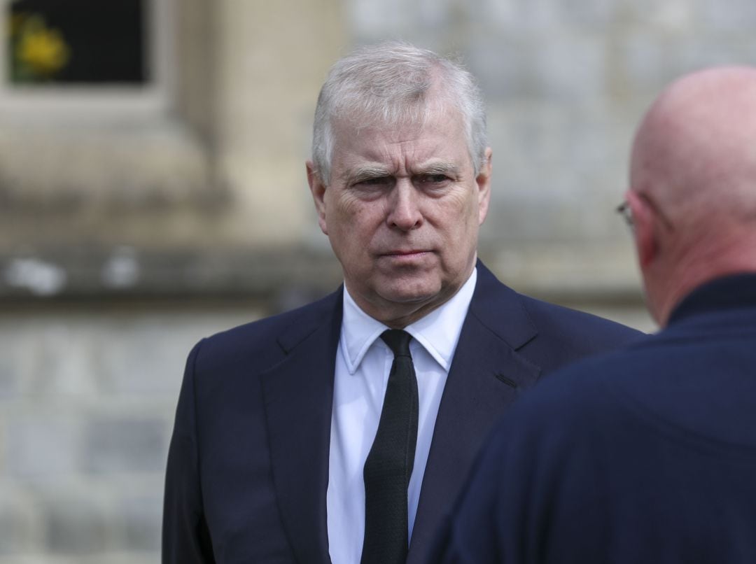 El príncipe Andrés durante un acto.