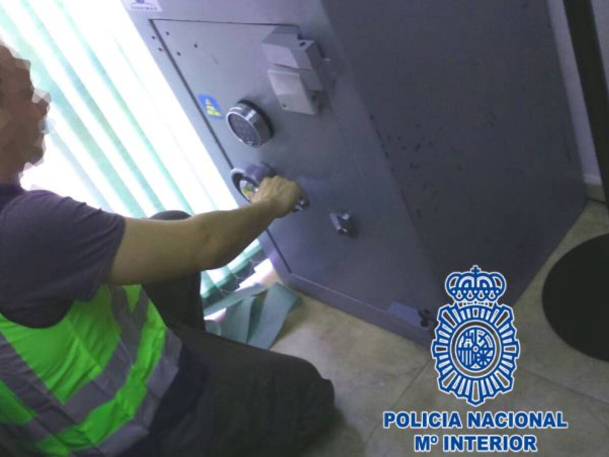 Detienen a un hombre que robó 10.000€ de la caja fuerte de la empresa en la que trabajaba