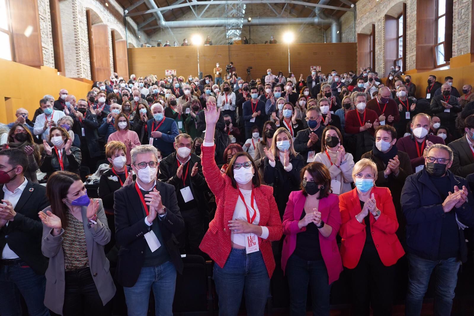 Sandra Gómez ha obtenido el respaldo del 100% de los votos en el congreso comarcal de este fin de semana en València.