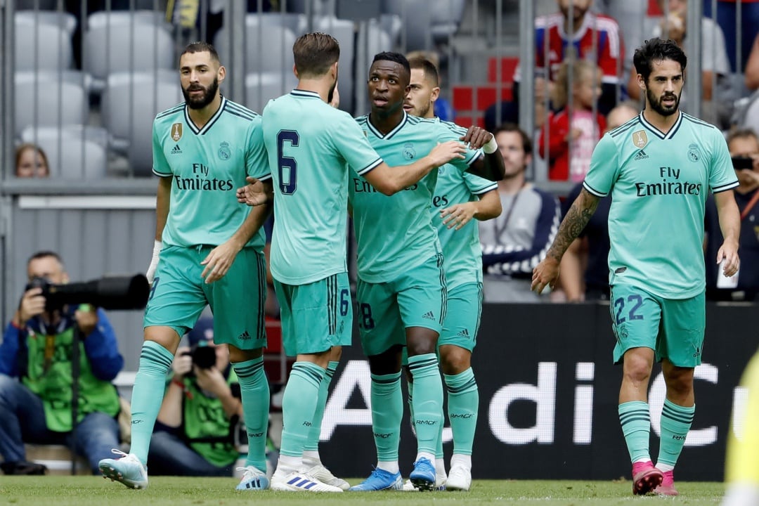 El Real Madrid, celebrando un gol ante el Fenerbahçe