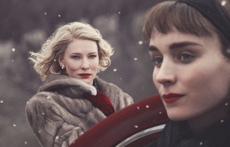 Fotograma de la película &#039;Carol&#039;, con Cate Blanchett y Rooney Mara