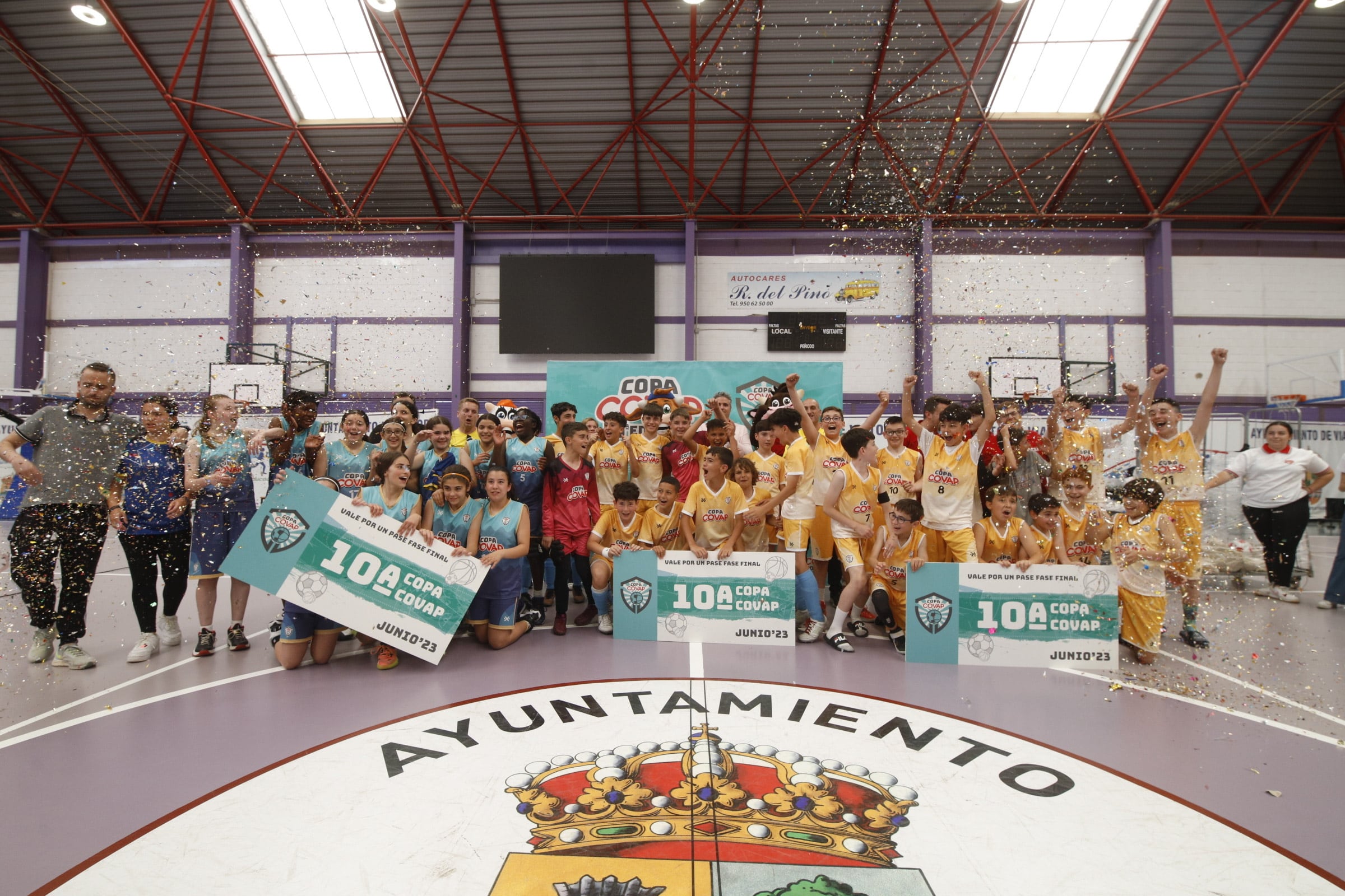 Equipos ganadores de la 10ª Copa COVAP en Viator.