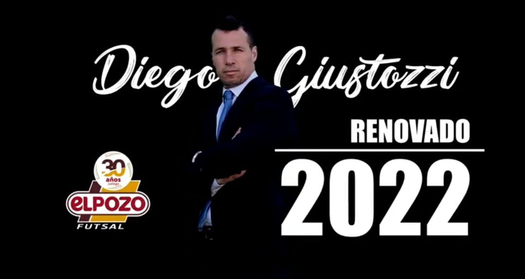 Diego Giustozzi renueva hasta 2022 con ElPozo Murcia