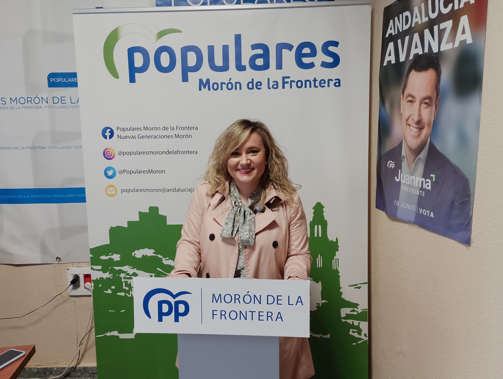 Gloria Hidalgo, portavoz del PP de Morón / Radio Morón