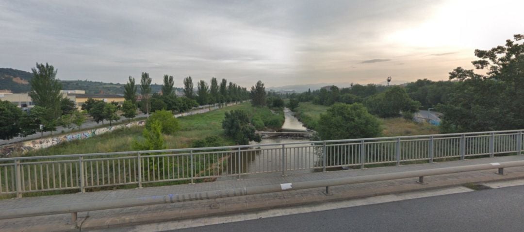 Río Congost a su paso por Granollers (Barcelona)