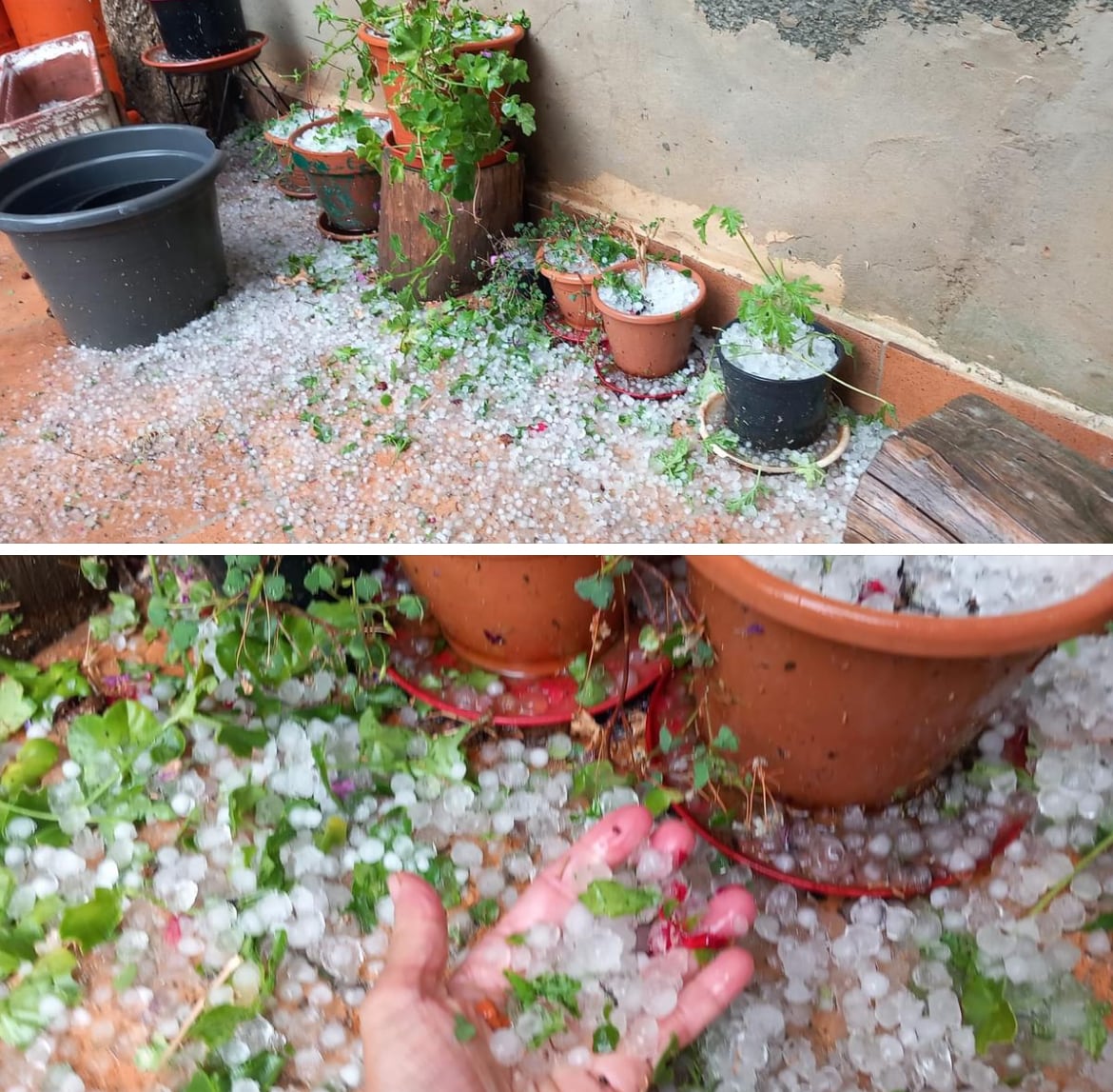 Granizada en Abarca de Campos