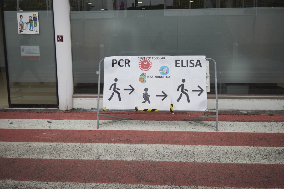 Recinto Ferial de Navarra, en Pamplona, donde el Departamento de Salud del Gobierno de Navarra realiza pruebas PCR de detección del Covid-19.