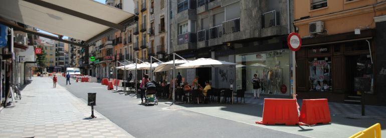 Aspecto de Carretería en los últimos momentos de la reforma de agosto de 2016.