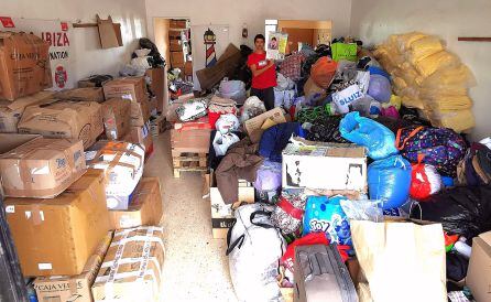 Imagen de parte del material recogido