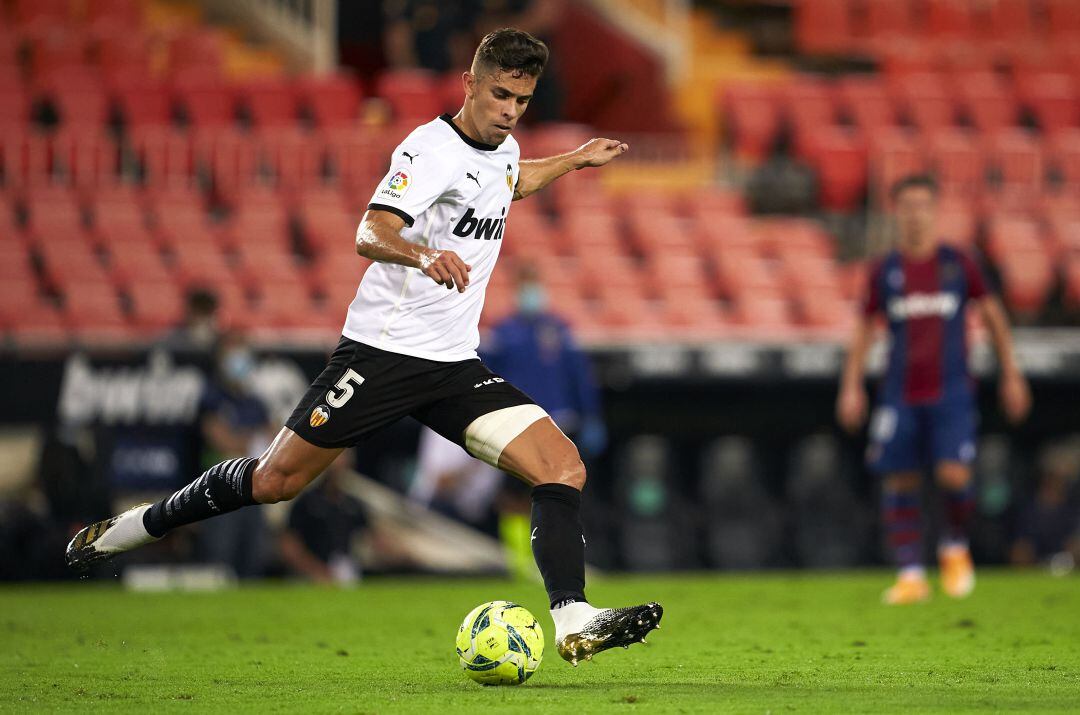 Gabriel durante el primer partido de La Liga ante el Levante