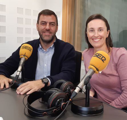 Raul Serrano (i) y Alicia López, gerente y directora de comunicación respectivamente de Spazio Cines.