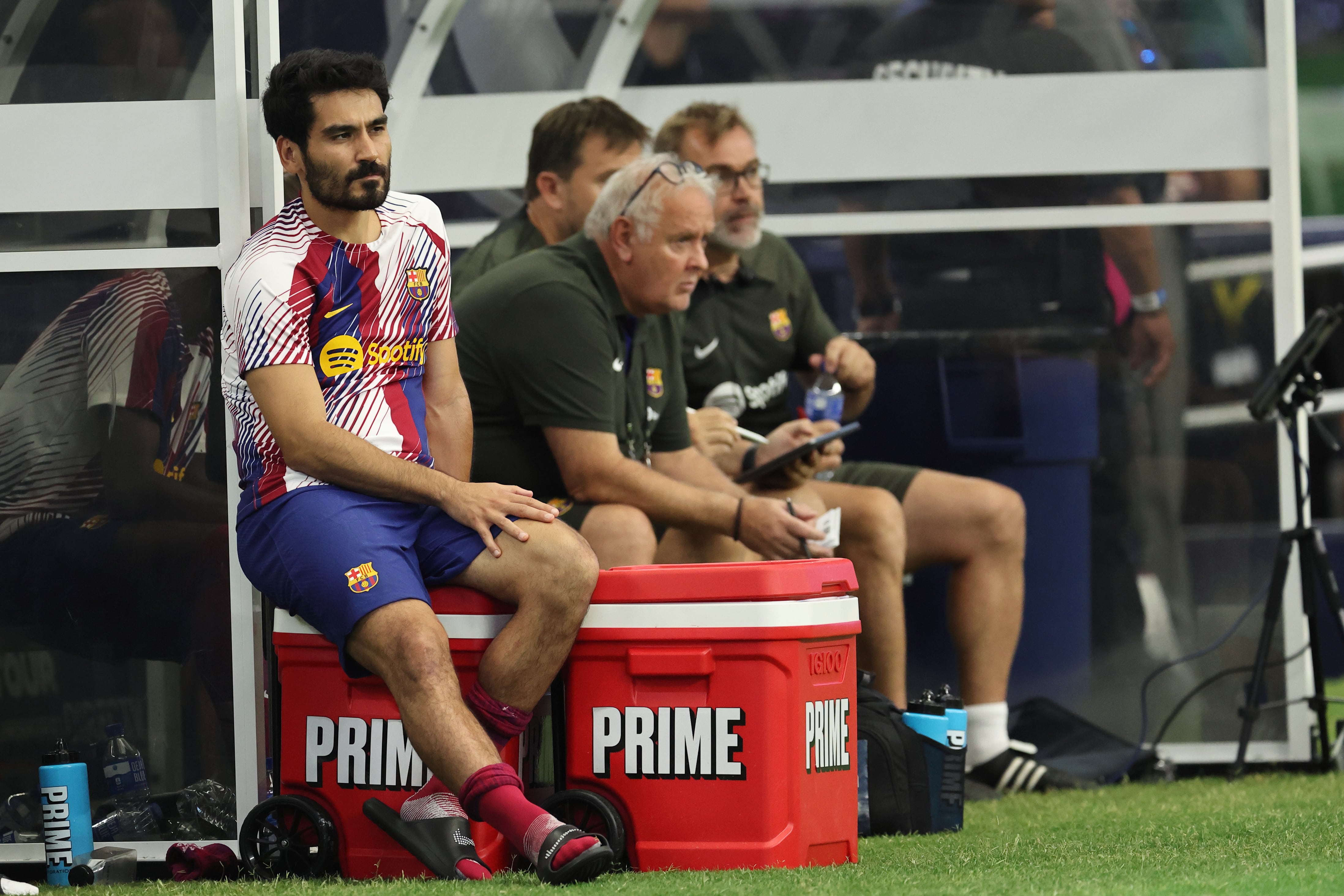 Ilkay Gundogan, durante un partido de pretemporada con el FC Barcelona