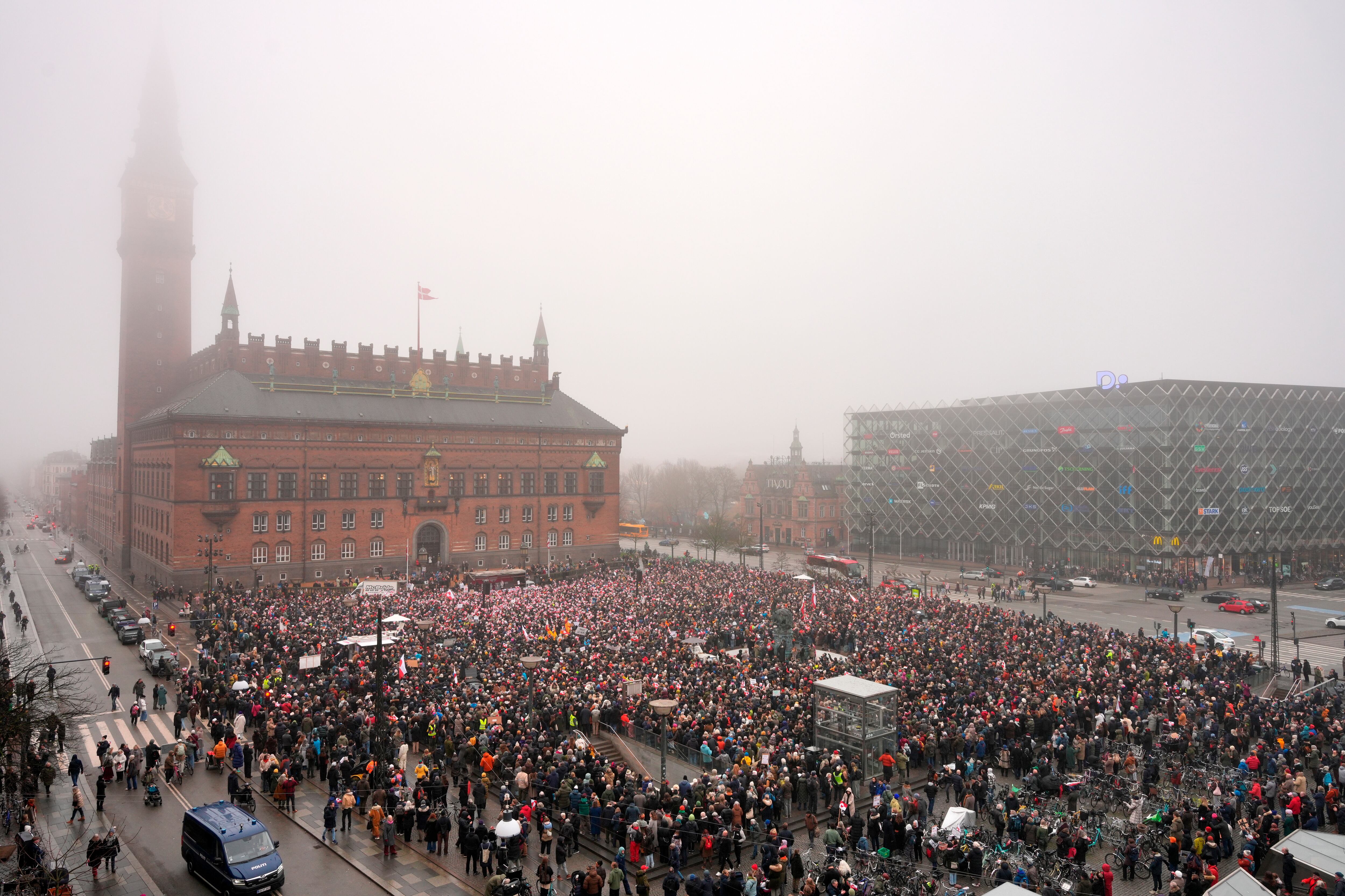 Protesta en Copenhague contra la escalada de la retórica estadounidense sobre Groenlandia