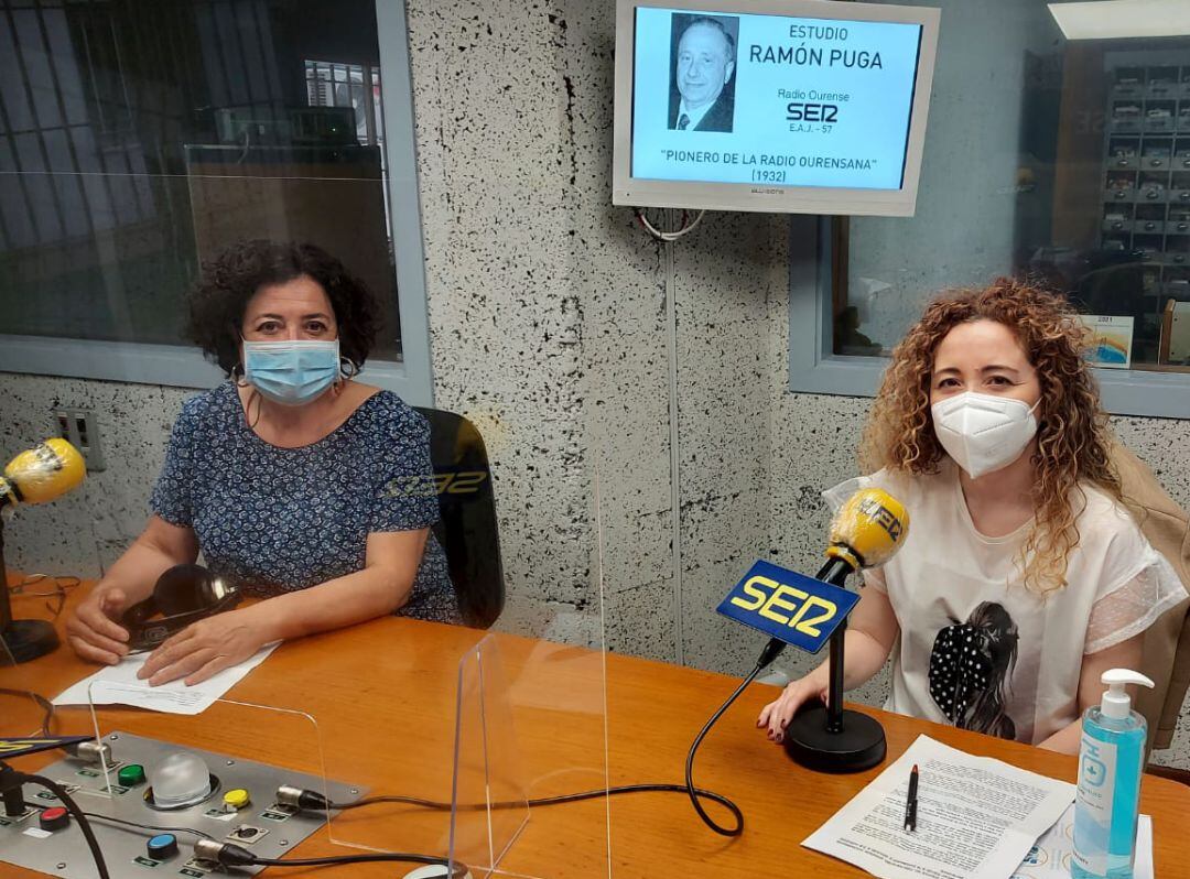 Celsa Perdiz, trabajadora social, y Ángela Ramallo, técnica de Cruz Roja.