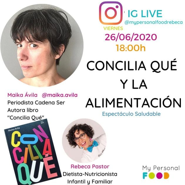 Conciliaqué y la alimentación, con Maika Ávila y Rebeca Pastor.