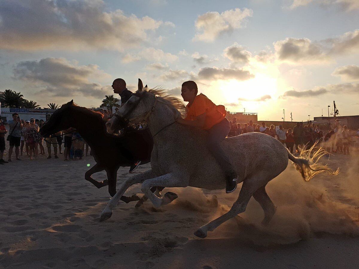 Imágenes de archivo de les Corregudes de Joies de Pinedo, en València.