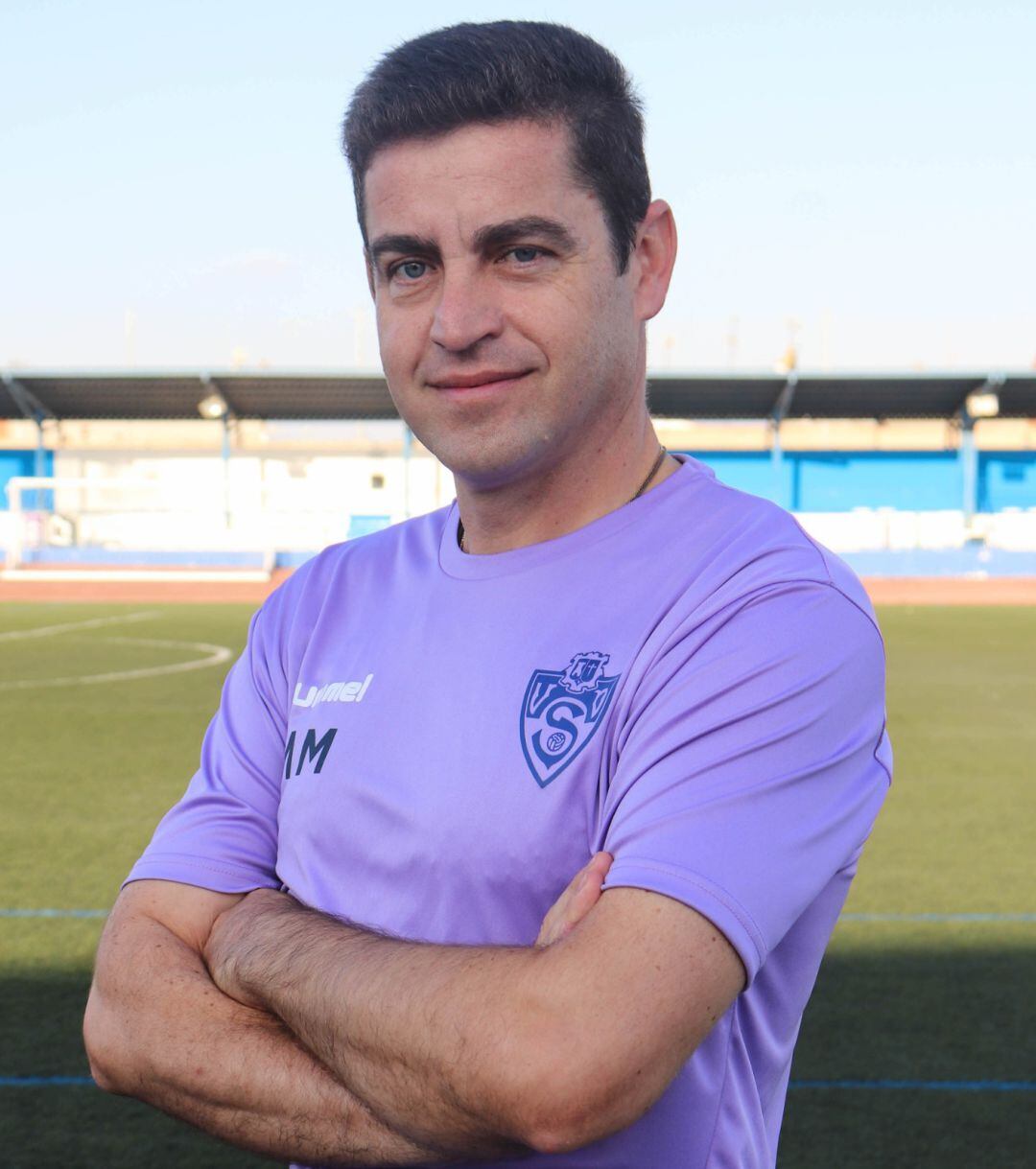 Manolo Martínez, entrenador. 