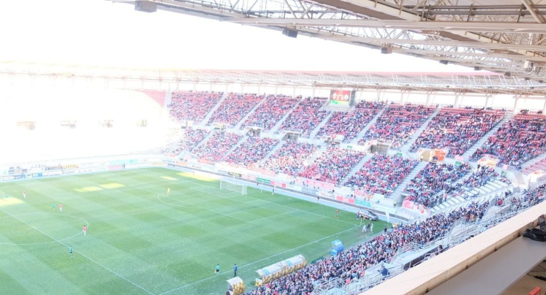 Estadio Nueva Condomina durante un partido esta temporada