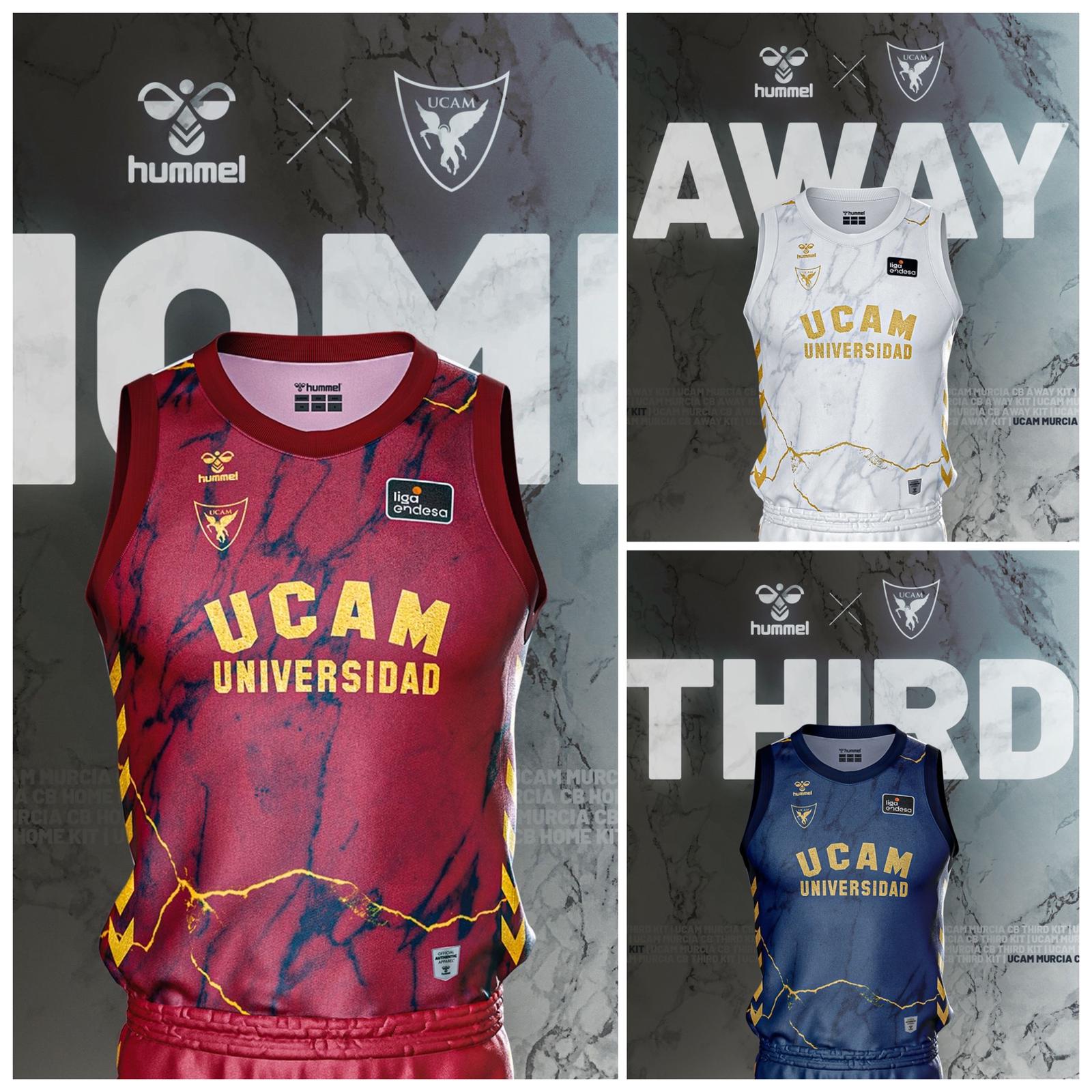 Nuevas camisetas del UCAM Murcia CB para la temporada 2022/23